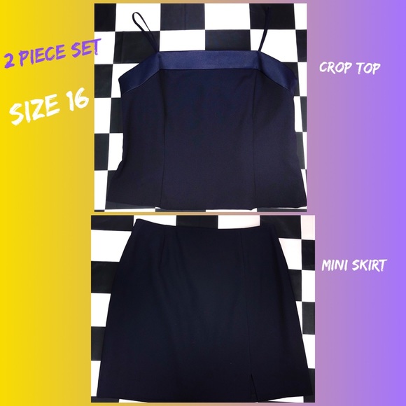 Dresses & Skirts - SOLD ❌Co-ord Formal Skirt Crop Top Set Prom